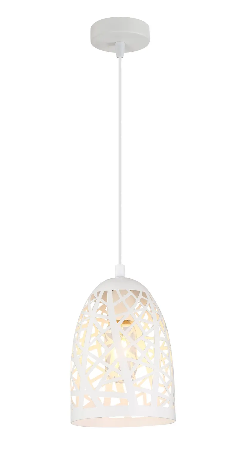 Escama 1lt E27 72w Iron Cage Ellipse Pendant