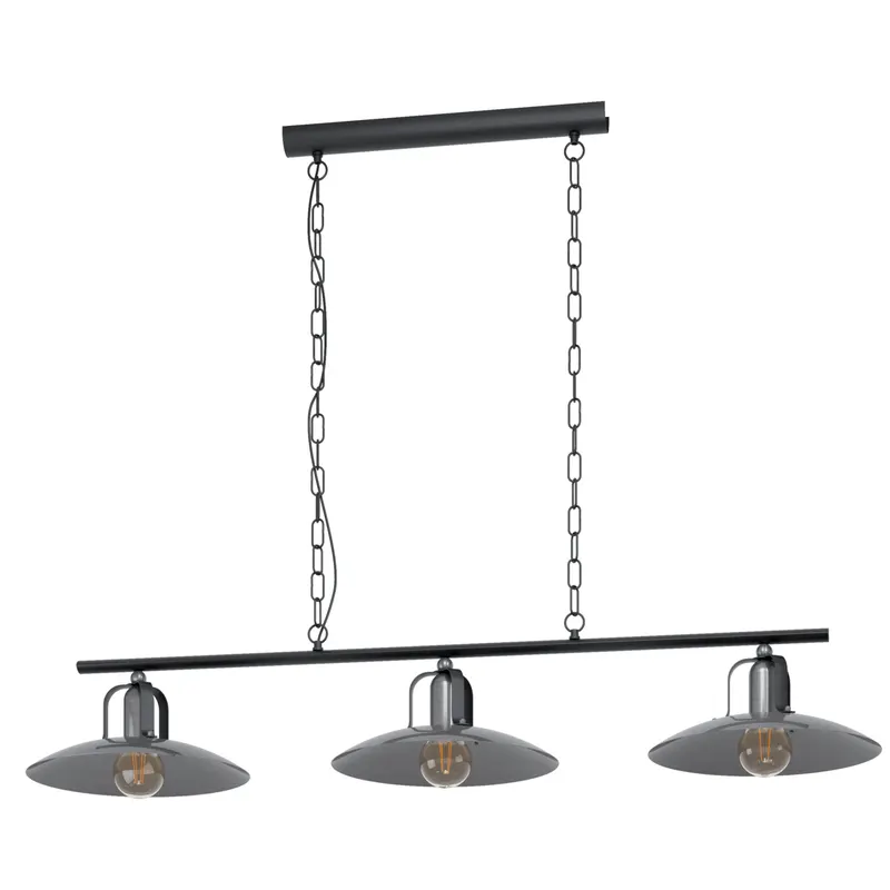 Kenilworth 3lt E27 1325mm Metal Flex Bar Pendant