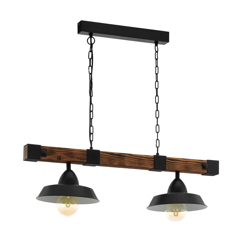 Oldbury 2lt Wood Bar Chain Pendant 49684